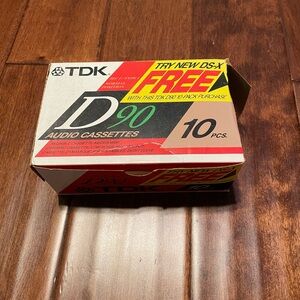 TDK D90 Audio Cassettes